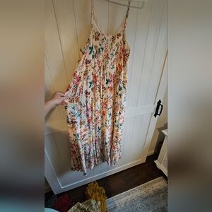 Torrid floral gauze maxi dress